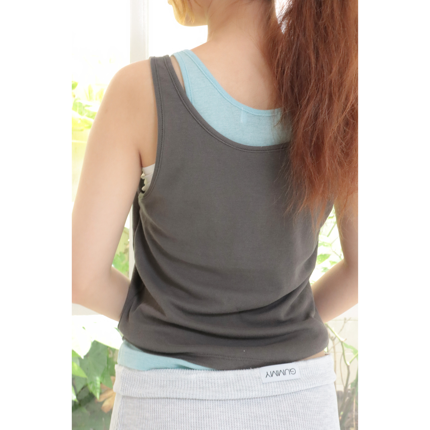 color layered tank top