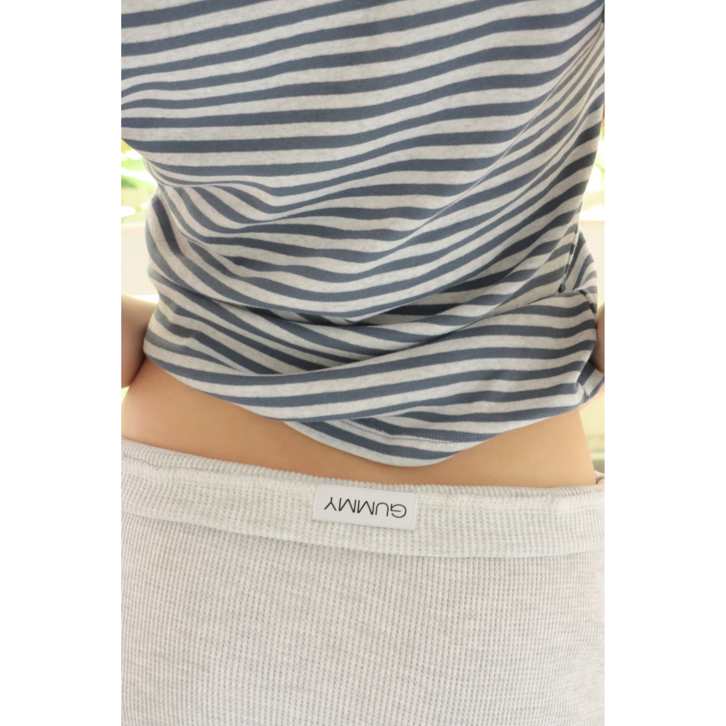 Calm Border Tee（Vintage Blue）