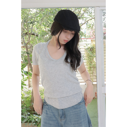 Halter summer 2pieces top（Ivory）