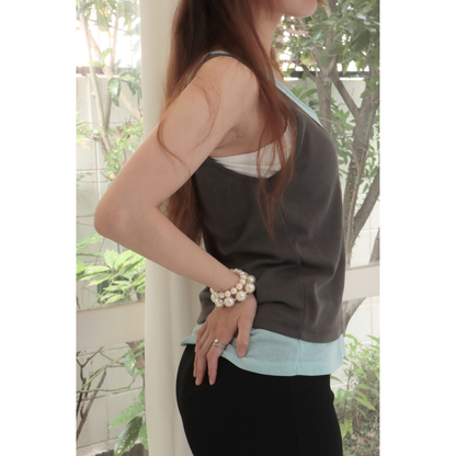 color layered tank top