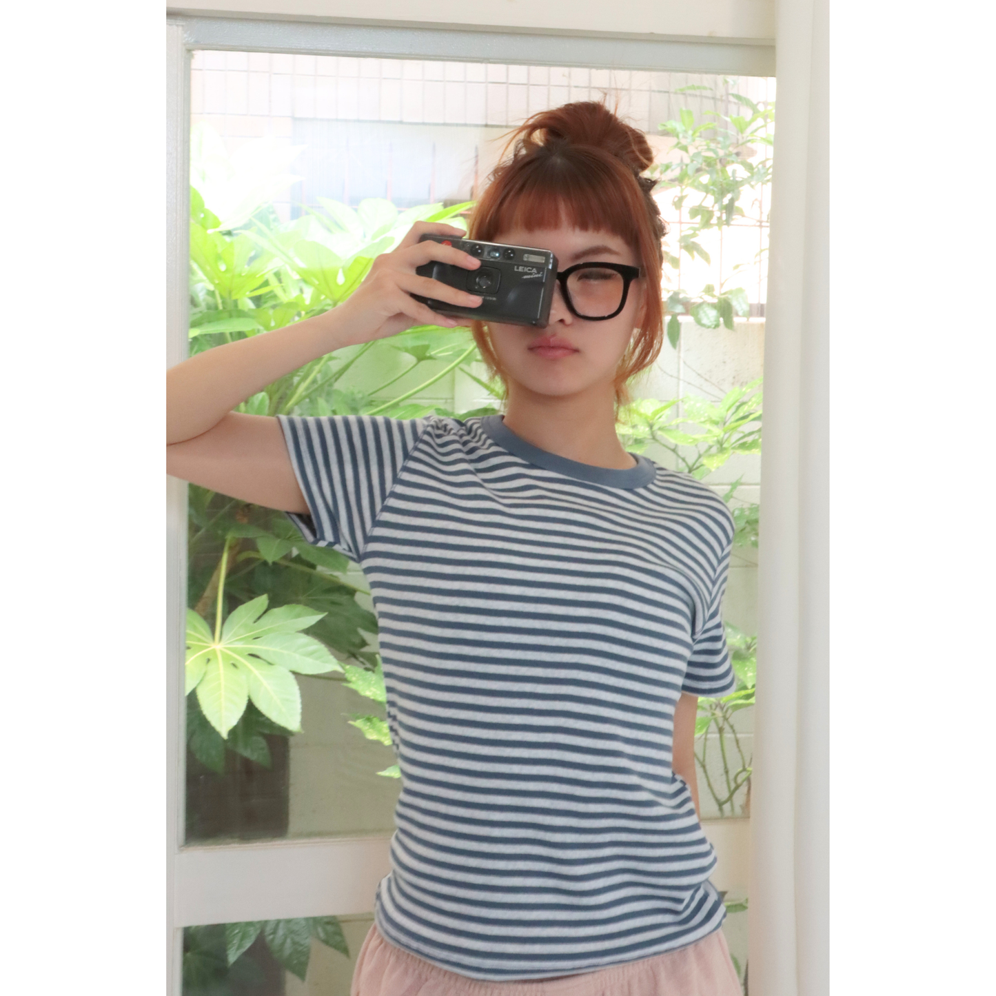 Calm Border Tee（Vintage Blue）