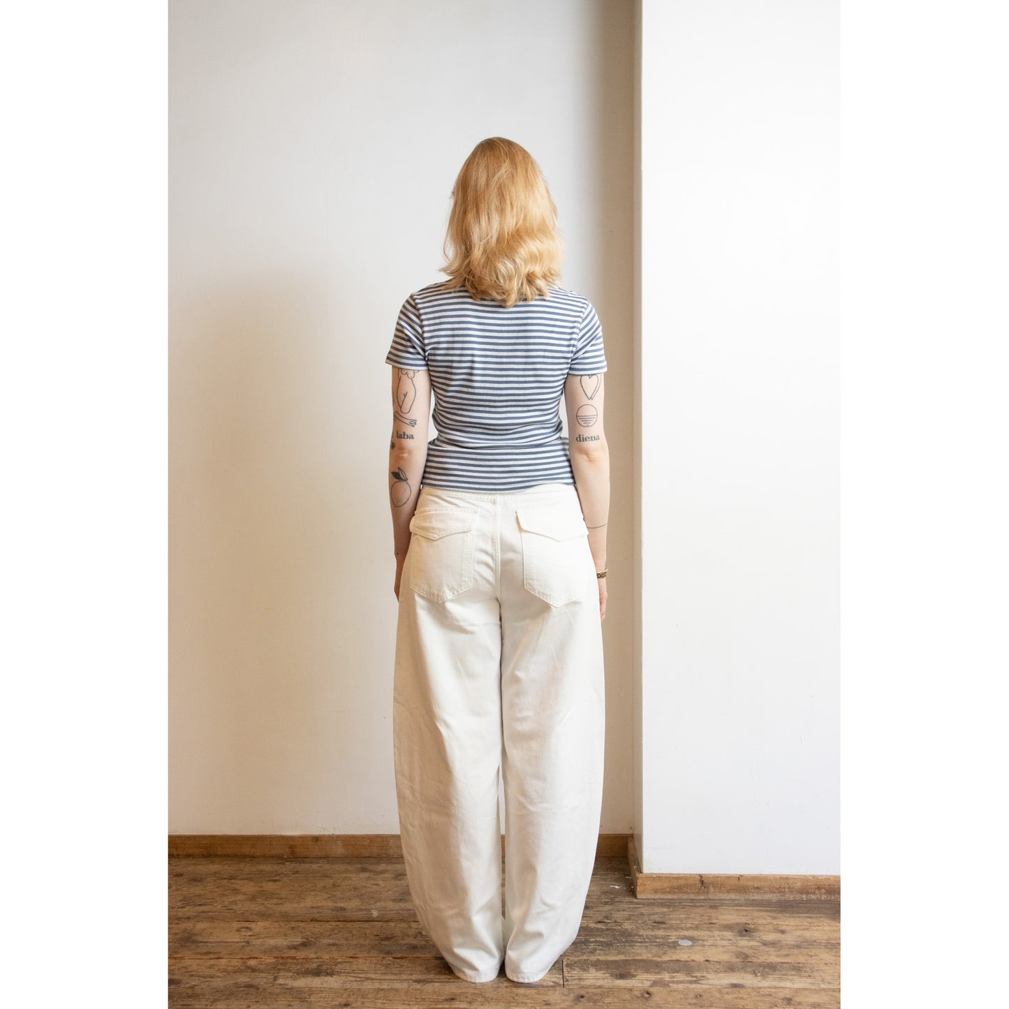Baggy Loose White Denim
