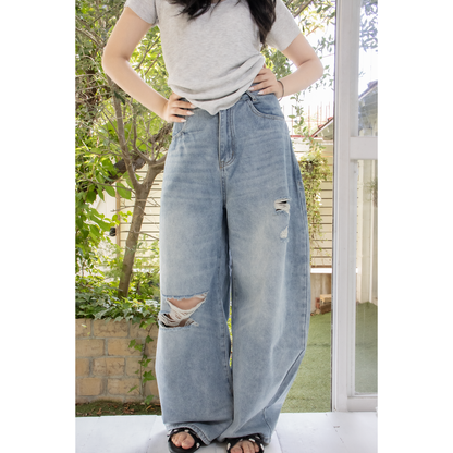 vintage crash loose baggy denim