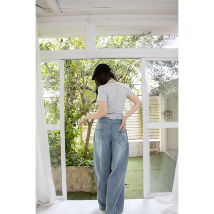vintage crash loose baggy denim