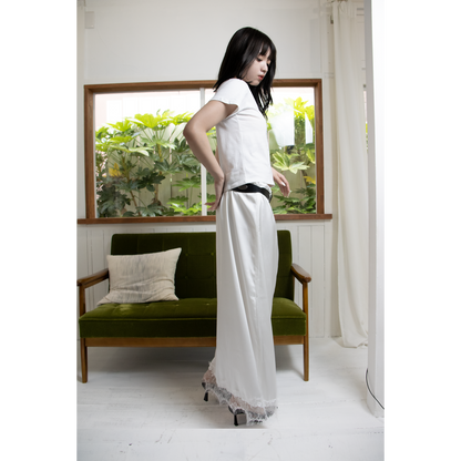 string lace maxi skirt