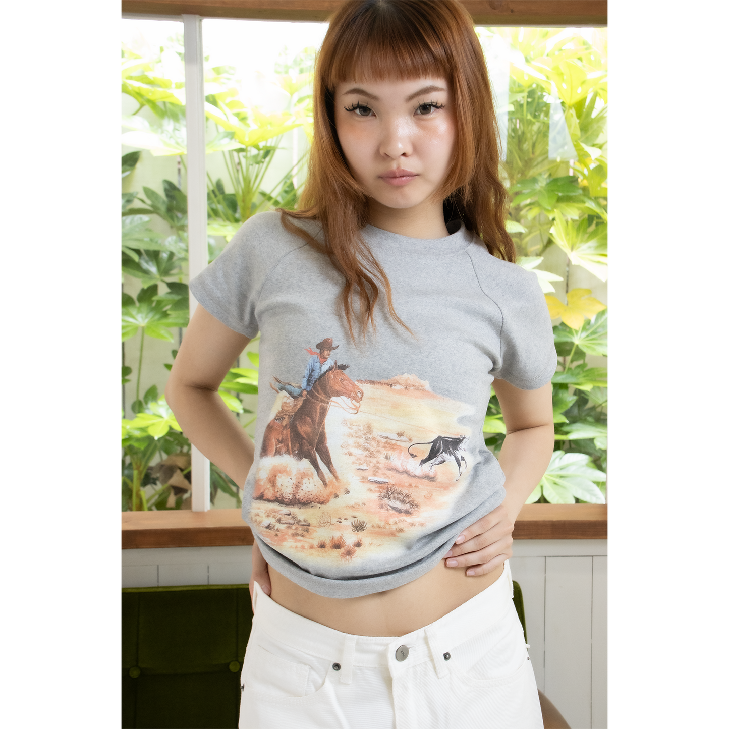 rodeo vintage tee（Gray）