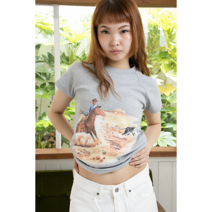 rodeo vintage tee（Gray）
