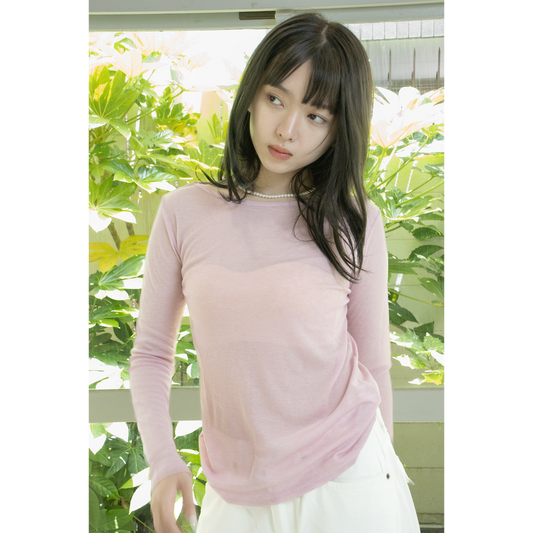 healthy basic summer knit（Baby Pink）