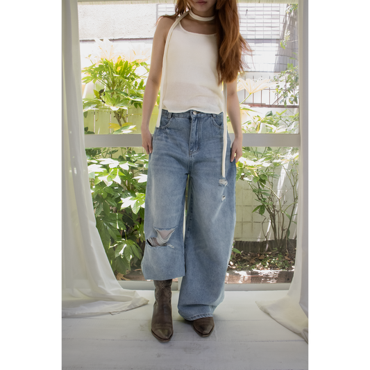 vintage crash loose baggy denim