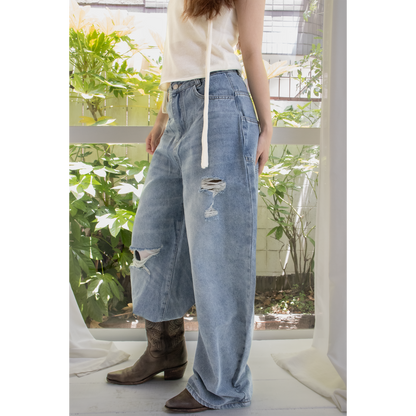 vintage crash loose baggy denim