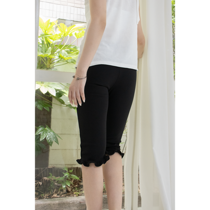 muse ruffle capri pants